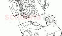 Alternator And Mountings (Cologne V6 4.0 EFI (SOHC)) ((V) FROMAA000001)