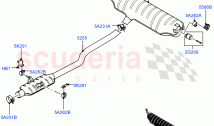 Rear Exhaust System (Nitra Plant Build) (2.0L I4 High DOHC AJ200 Petrol, 2.0L AJ20&hellip;