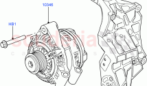 Alternator And Mountings (3.0L 24V DOHC V6 TC Diesel) ((V) FROMAA000001)