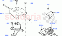 Engine Mounting (2.0L I4 DSL MID DOHC AJ200, Itatiaia (Brazil), 2.0L I4 DSL HIGH D&hellip;