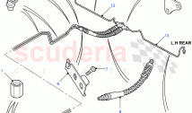 Rear Brake Pipes (4 Wheel Anti-Lock Braking System) ((V) FROM7A000001)