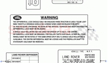 Body Warning Labels ((V) FROM7A000001)
