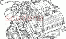 Engine Assy Fully Dressed (AJ Petrol 4.4 V8 EFI (220KW))