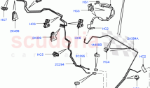 Rear Brake Pipes (RHD) ((V) FROMAA000001)