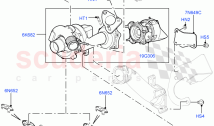 Turbocharger (LH Side - Secondary) (4.4L DOHC DITC V8 Diesel)