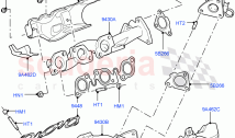 Exhaust Manifold (Solihull Plant Build) (3.0L 24V DOHC V6 TC Diesel, 3.0L 24V V6 T&hellip;