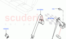 Rear Seat Belts (Solihull Plant Build) ((V) FROMHA000001)