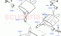 Rear Exhaust System (3.0 V6 D Low MT ROW) ((V) FROMJA000001)