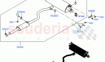 Rear Exhaust System (2.0L AJ20P4 Petrol Mid PTA, Changsu (China), 2.0L AJ20P4 Petr&hellip;