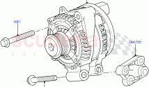 Alternator And Mountings (5.0 Petrol AJ133 DOHC CDA) ((V) FROMM2065457)
