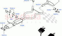Rear Exhaust System (3.0L DOHC GDI SC V6 PETROL) ((V) FROMJA000001)