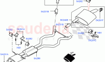 Rear Exhaust System (5.0 Petrol AJ133 DOHC CDA, Armoured) ((V) FROMJA000001)