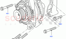 Alternator And Mountings (3.6L V8 32V DOHC EFi Diesel Lion) ((V) FROMAA000001)