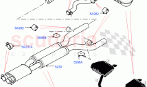 Rear Exhaust System (3.0L DOHC GDI SC V6 PETROL)