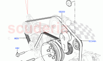 Pulleys And Drive Belts (Primary Drive) (5.0 Petrol AJ133 DOHC CDA, With Four Corn&hellip;