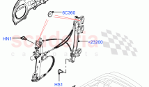 Front Door Glass & Window Controls (2 Door Convertible, Halewood (UK))