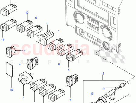 Photo of SWITCH WIPER MTR REAR WINDOW…