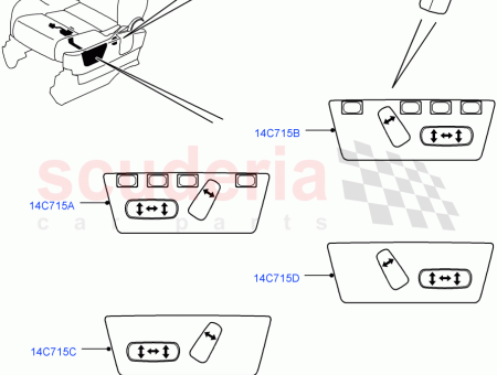 Photo of BUTTON SEAT RECLINE SWITCH…