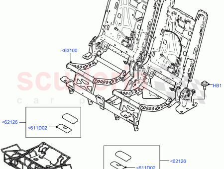Photo of FRAME REAR SEAT BACK RETAINING…
