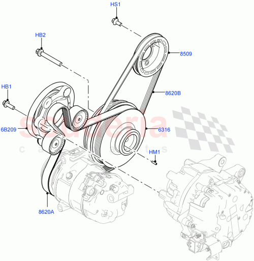 Part Diagram for Land Rover LR134372