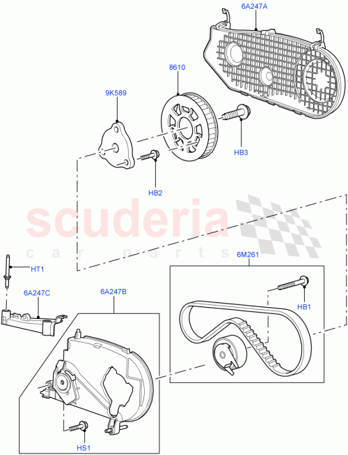 Part Diagram for Land Rover LR013590