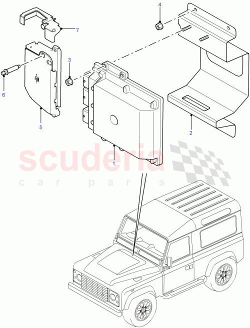 Part Diagram for Land Rover LR029676