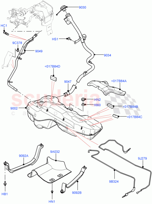 Part Diagram for Land Rover LR148054
