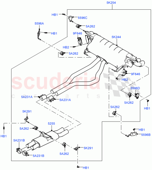 Part Diagram for Land Rover LR163676