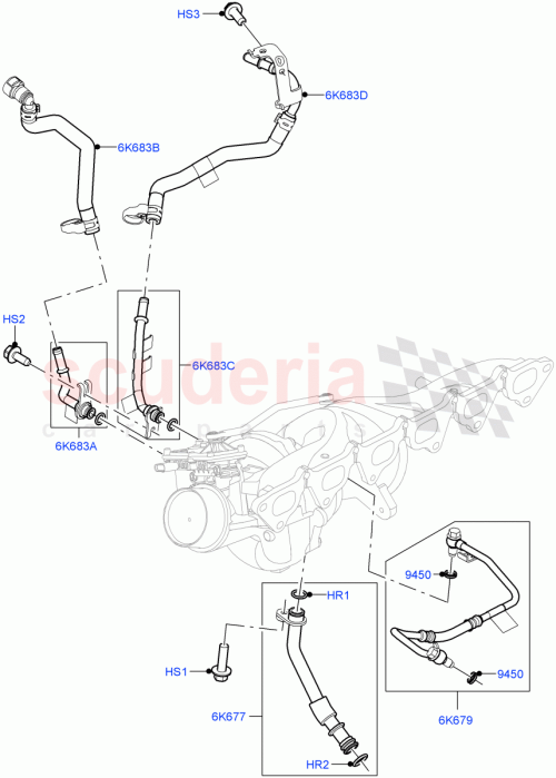Part Diagram for Land Rover LR183050
