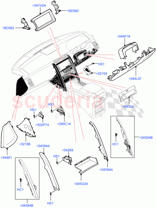 Part Diagram for Land Rover LR155131