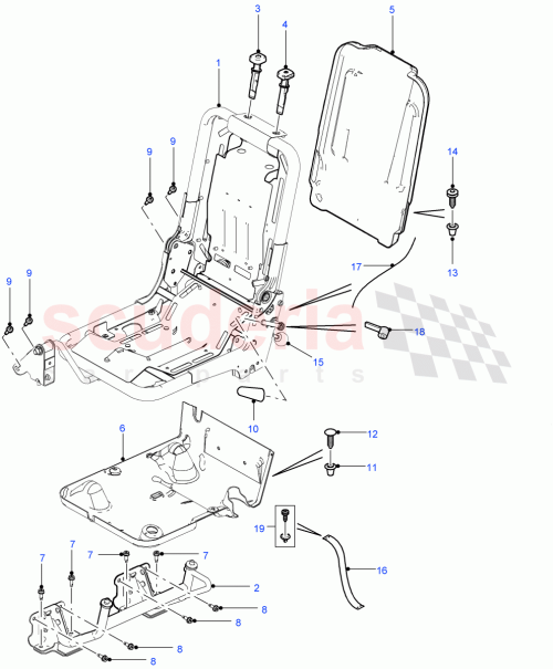 Part Diagram for Land Rover HTD500340