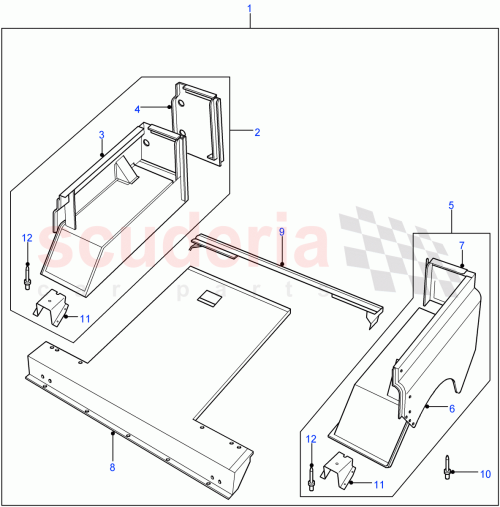 Part Diagram for Land Rover ALA711070