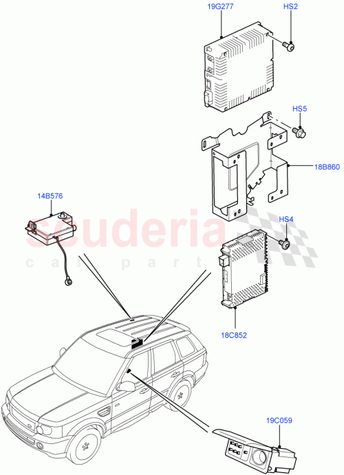Part Diagram for Land Rover XVN500040