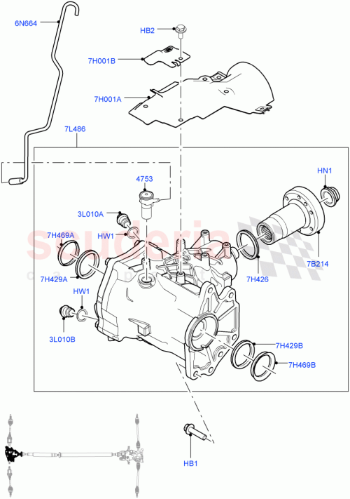 Part Diagram for Land Rover LR051077