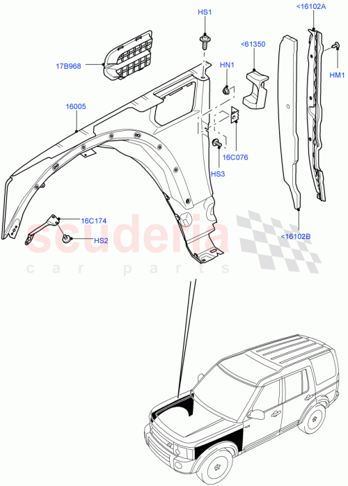 Part Diagram for Land Rover LR013193