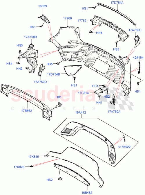 Part Diagram for Land Rover LR155839