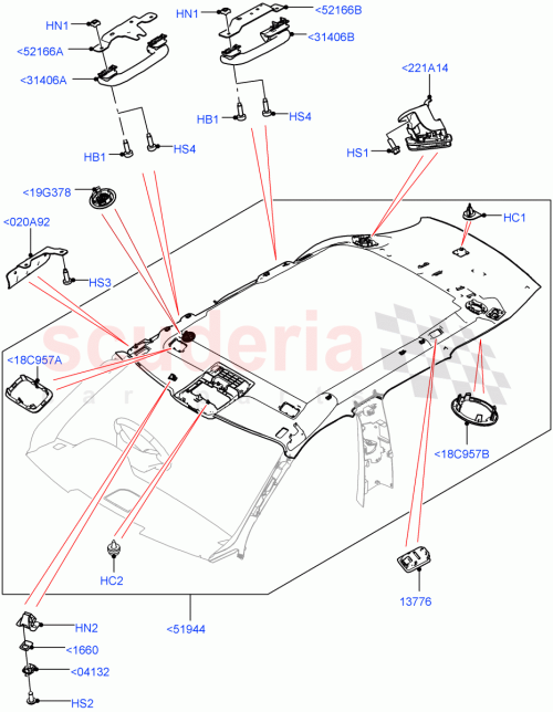 Part Diagram for Land Rover LR091291