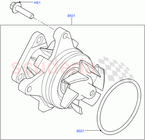 Part Diagram for Land Rover LR025302