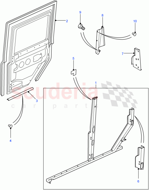 Part Diagram for Land Rover AMC710210