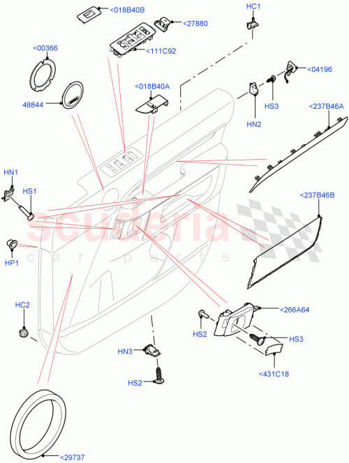 Part Diagram for Land Rover LR142734