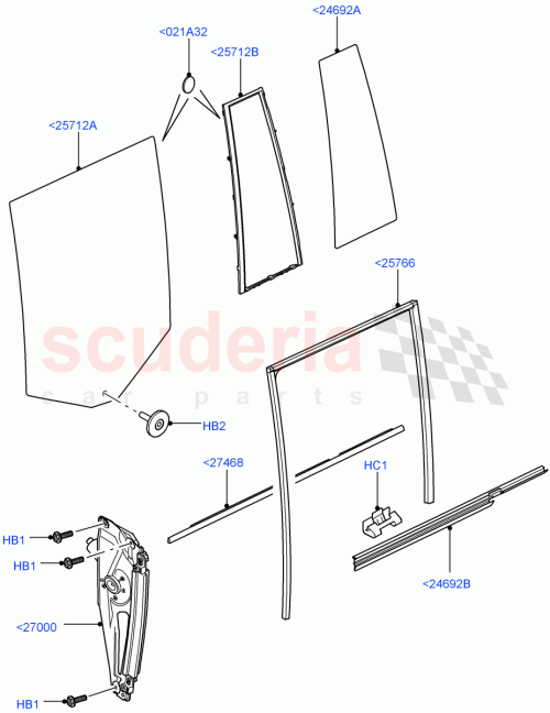 Part Diagram for Land Rover CGE500720