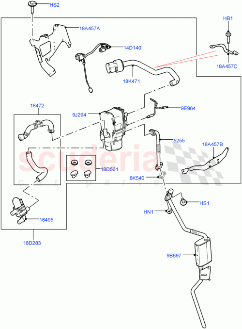 Part Diagram for Land Rover LR157778