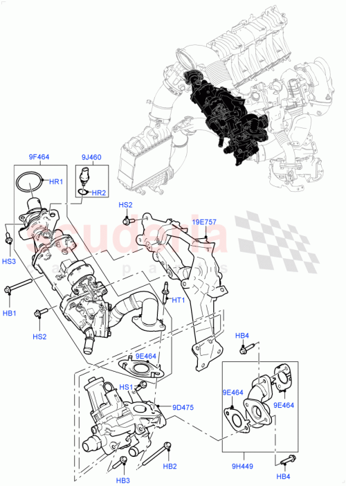 Part Diagram for Land Rover LR052757