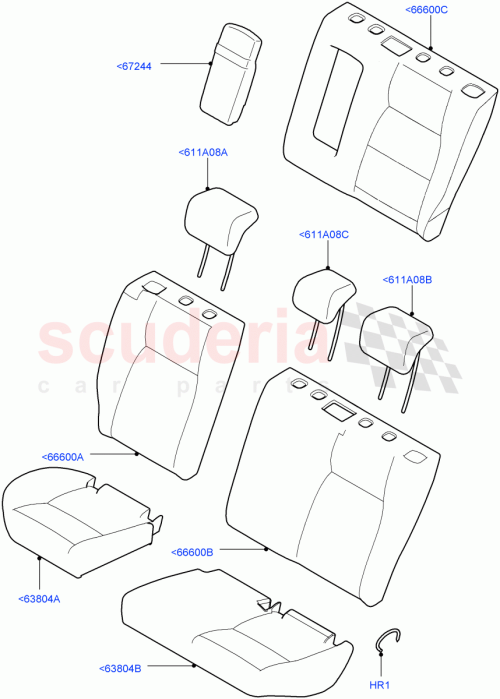 Part Diagram for Land Rover LR019827