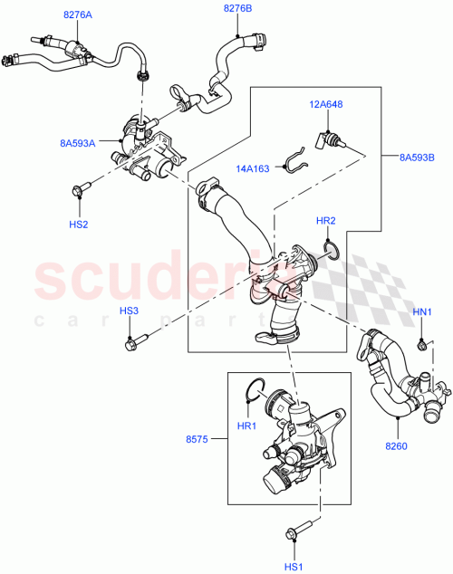 Part Diagram for Land Rover LR125485