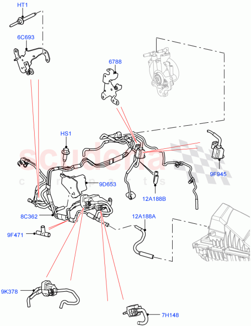Part Diagram for Land Rover LR013570