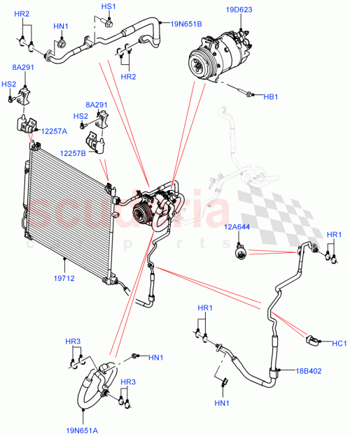 Part Diagram for Land Rover LR143312