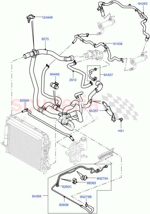 Part Diagram for Land Rover WAP500380