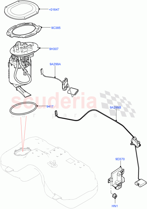 Part Diagram for Land Rover LR127414