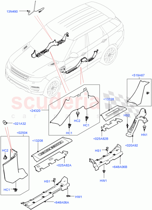 Part Diagram for Land Rover LR146769